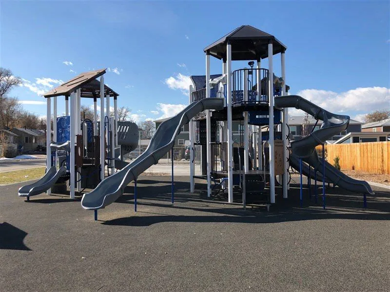 Large slide at Sheridan Square Park